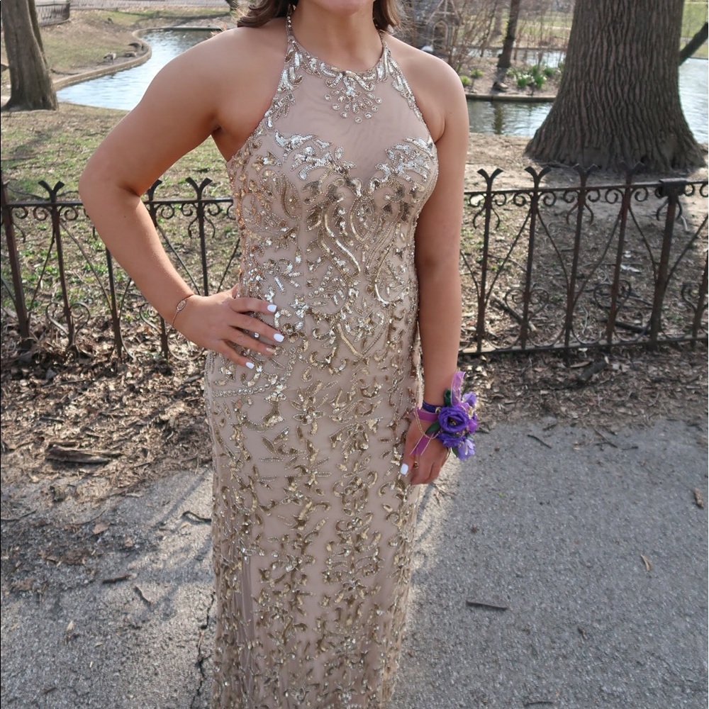 Sherri Hill Halter Top Prom Dress